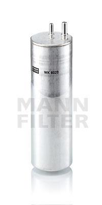 Fotografia produktu MANN-FILTER WK8020 FILTR PALIWA VW T5 1.9, 2.5TDI WK8020 2 WYJŚCIA 