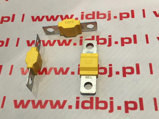 Fotografia produktu MTA BMID-0702060 BEZPIECZNIK MIDIVAL 60A Bezpiecznik płytkowy, przykręcany na 2 śruby. żółty