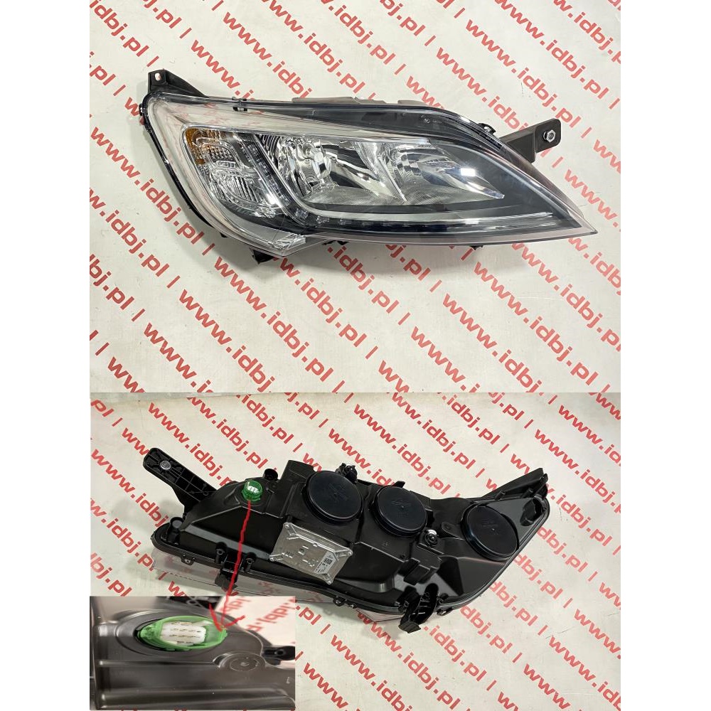 Fotografia produktu OEM FIAT OEM1374293080 REFLEKTOR DUCATO, BOXER, JUMPER 2014- PRAWY LED ZE STEROWNIKIEM SREBRNY FIAT DUCATO 14- DRL, ŚWIATŁO DO JAZDY DZIENNEJ SREBRNA RAMKA