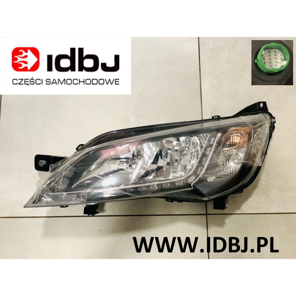 Fotografia produktu OEM FIAT OEM1375102080 REFLEKTOR DUCATO, BOXER, JUMPER 2014- LEWY LED CZARNY FIAT DUCATO 14- DRL, ŚWIATŁO DO JAZDY DZIENNEJ