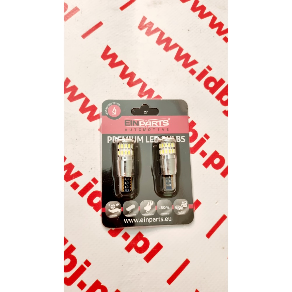 Fotografia produktu EINPARTS EPL212 ŻARÓWKA W5W, T10 CANBUS 38SMD 3014 6000k 2 SZTUKI