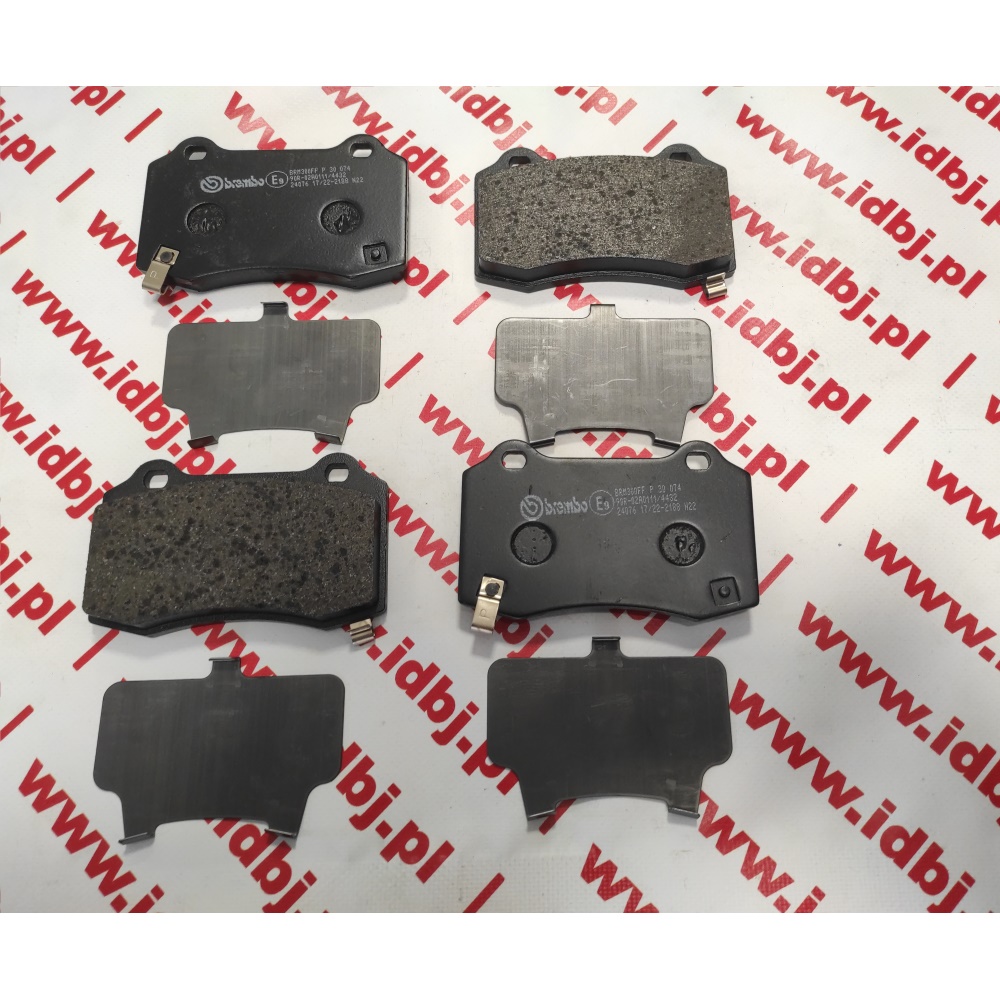 Fotografia produktu BREMBO BRP30074 KLOCKI HAMULCOWE JEEP GRAND CHEROKEE 11-, 14- SRT TYŁ TESLA MODEL S 15-, 17-, TESLA MODEL X