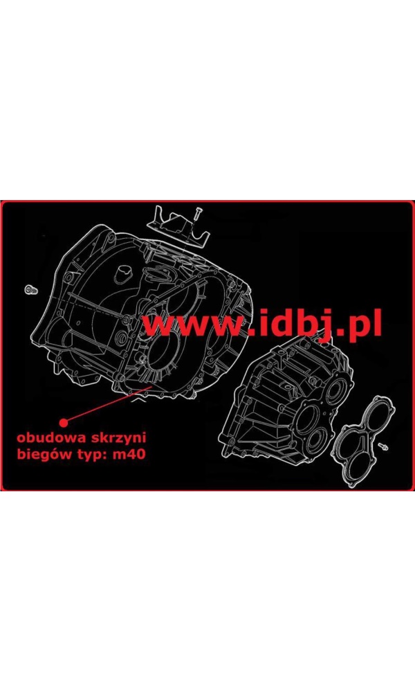 fotografia produktu FIAT OR55235296, OBUDOWA SKRZYNI BIEGÓW DUCATO, BOXER, JUMPER 06-, 11- 3.0 JTD, HDI PRZEDNIA