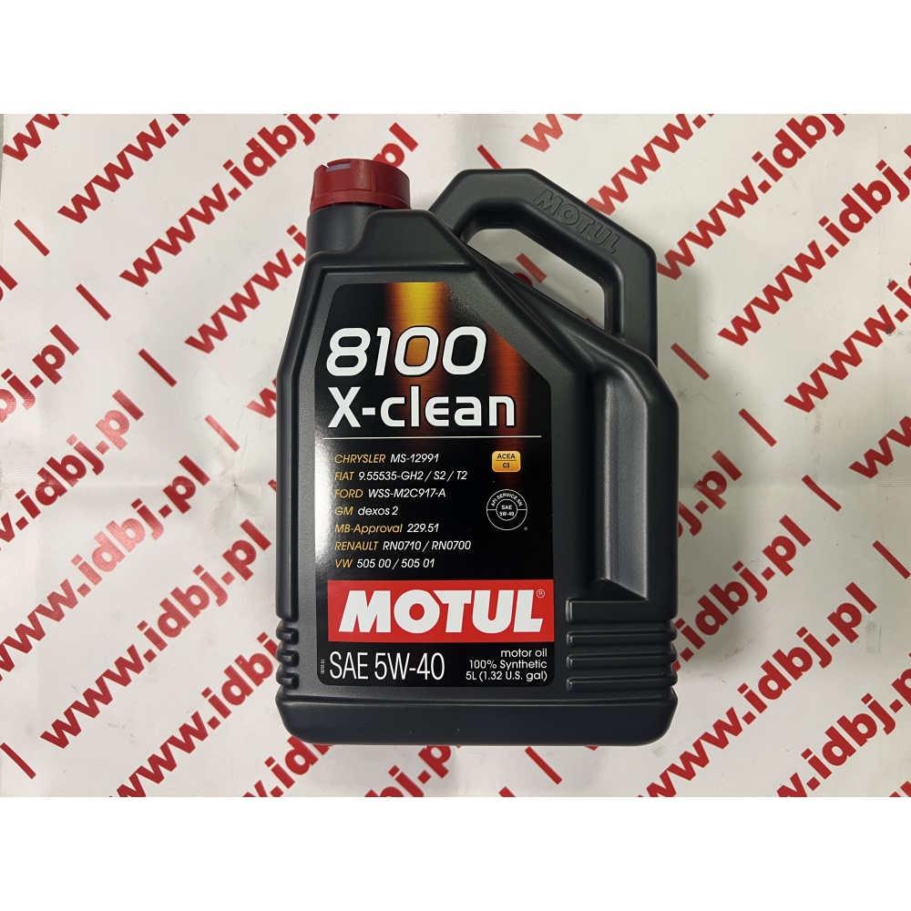 Fotografia produktu MOTUL OLEMOT5W40XC5L OLEJ SILNIKOWY MOTUL X - CLEAN+  C3 5W40 5L 