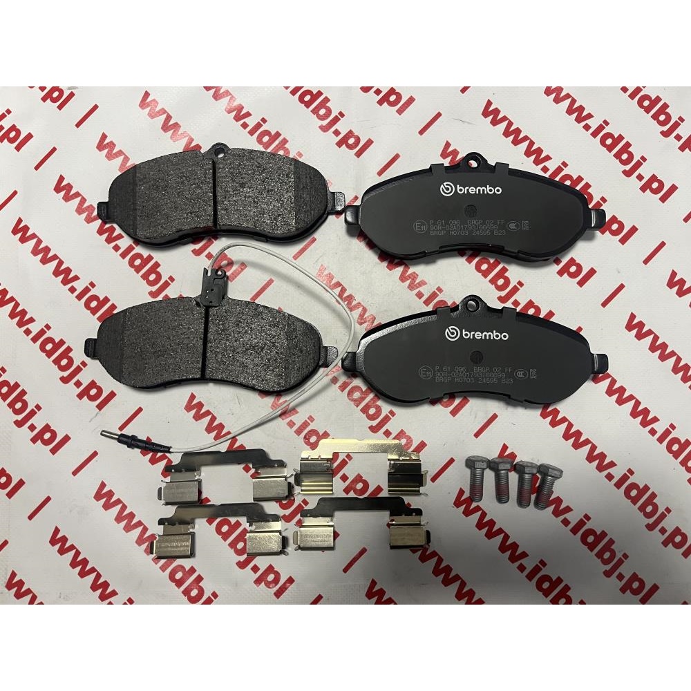 Fotografia produktu BREMBO BRP61096 KLOCKI HAMULCOWE FIAT SCUDO, ULYSSE 07- 