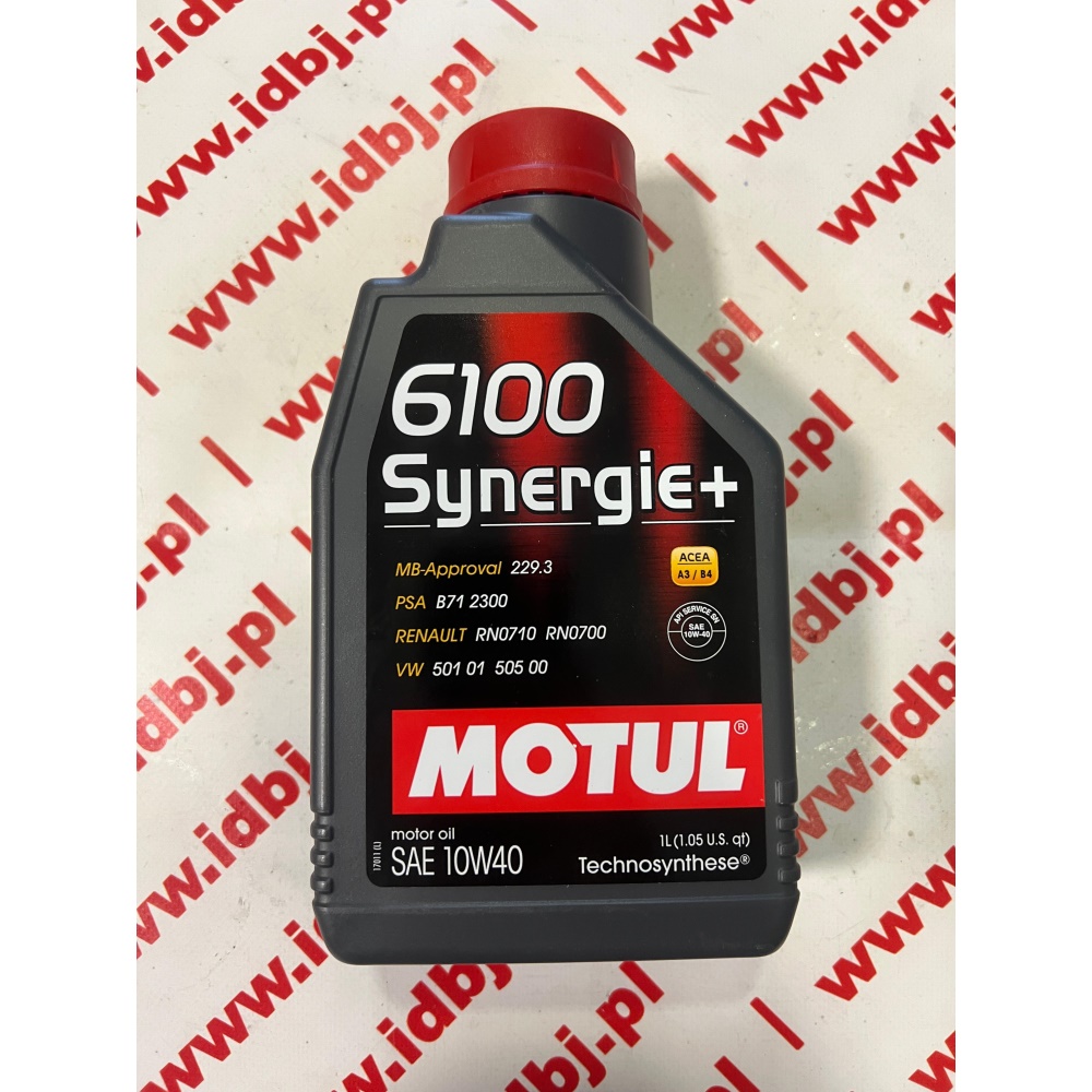 Fotografia produktu MOTUL MOT10W401 OLEJ SILNIKOWY MOTUL 6100  SYNERGIE 10W40  1L SYNTETYCZNY+ 