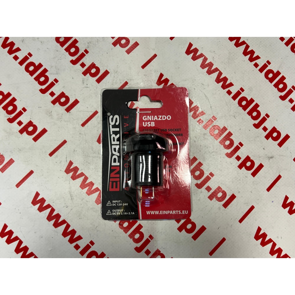 Fotografia produktu EINPARTS EPCUS01 GNIAZDO ZAPALNICZKI 2X USB  Z ZAŚLEPKĄ 