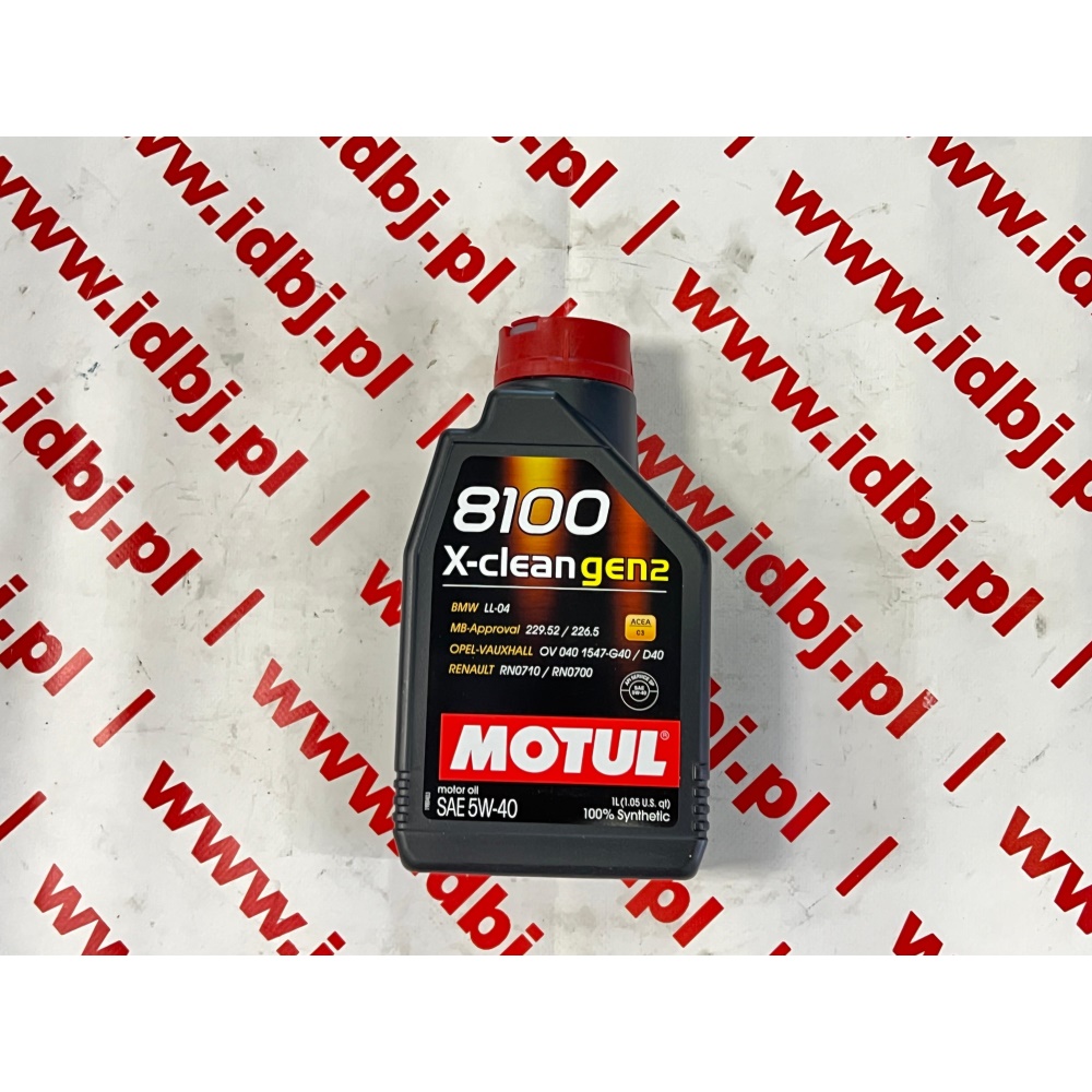 Fotografia produktu MOTUL OLEMOT109761 OLEJ MOTUL 5W-40 8100 X-CLEAN GEN2 1L 