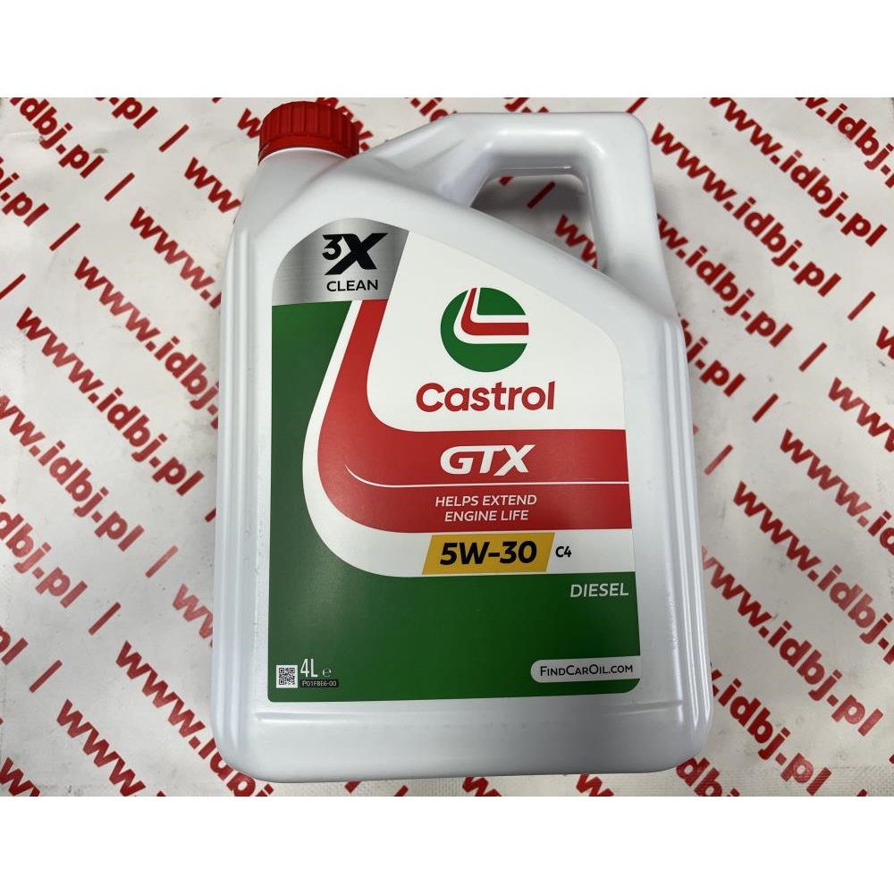 Fotografia produktu CASTROL CAS5W30GTXC44 OLEJ SILNIKOWY 5W30 CASTROL GTX C4 4L, norma Renault RN 0720