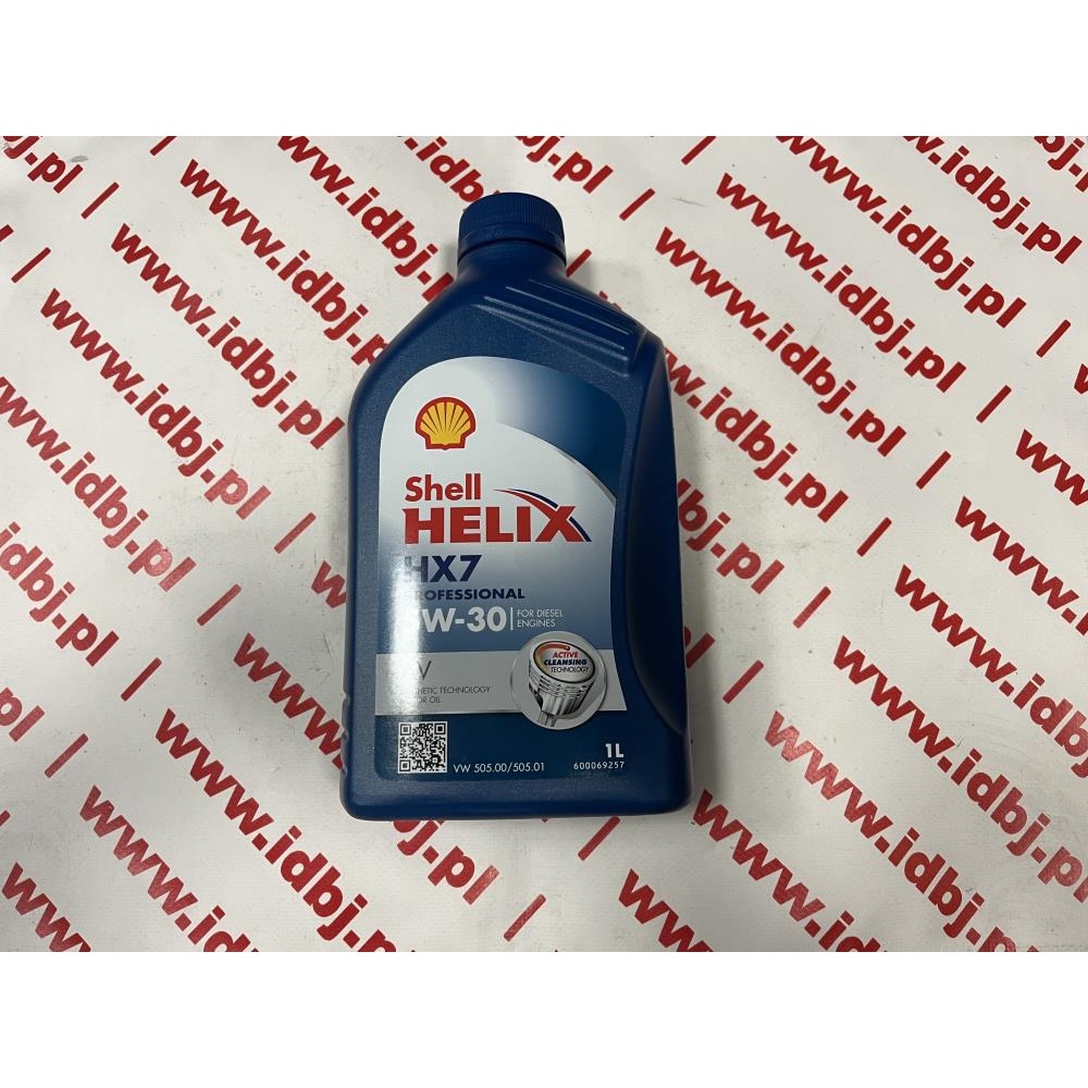 Fotografia produktu SHELL OLESHE5W30HX1L OLEJ SILNIKOWY SHELL HELIX 5W30 DIESEL HX7 1L SYNTETYK DIESEL ACEA C3, VW 502.00, VW 505.01, 550046649