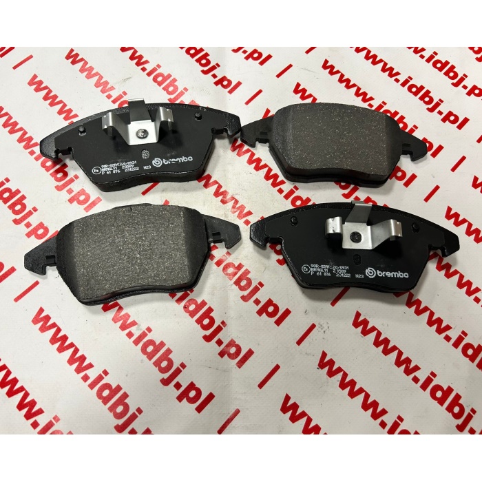 Fotografia produktu BREMBO BRP61076 KLOCKI HAMULCOWE PRZÓD PEUGEOT 206 