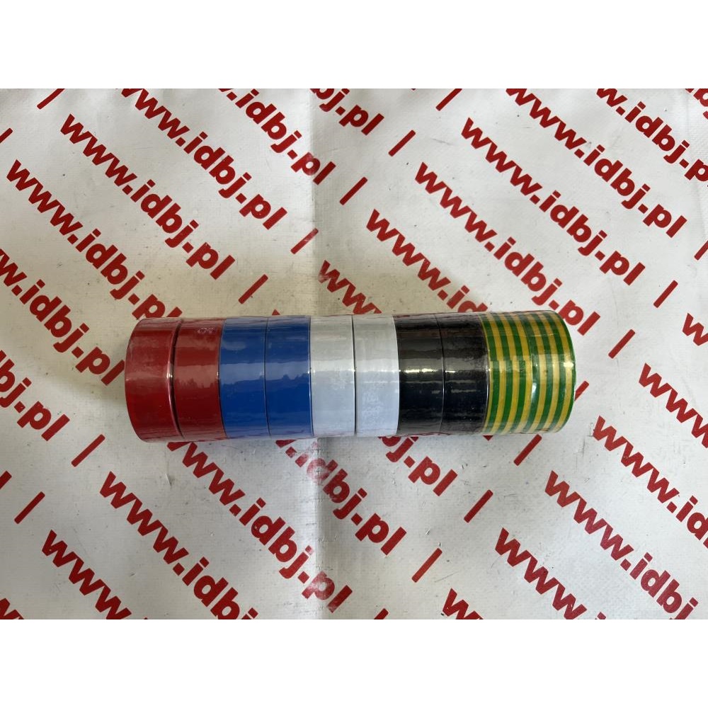 Fotografia produktu GEKO G01383 TAŚMA IZOLACYJNA, IZOLACJA - GŁADKA 0.13MMX19MMX10M 10SZTUK 