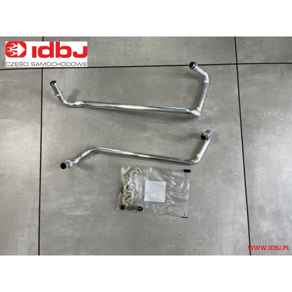 Fotografia produktu IVECO OR42569371 RURA, WĄŻ, PRZEWÓD METALOWY NAGRZEWNICY IVECO DAILY 14- ZESTAW METALOWYCH PRZEWODÓW NAGRZEWNICY Z ORINGAMI W KOMPLECIE. ZESTAW NAPRAWCZY NAGRZEWNICY: 2 OPASKI ( OBEJMY ), 2 ORINGI, 2 METALOWE RURKI.