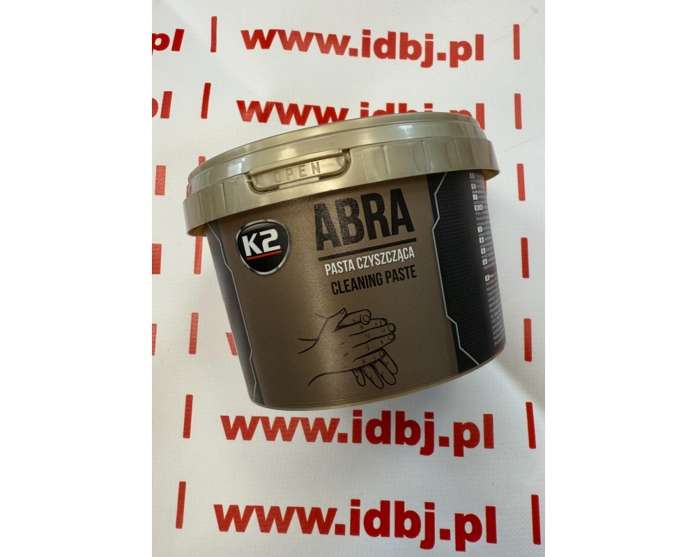 Fotografia produktu K2 CWK2W521N PASTA DO MYCIA RĄK K2 ABRA 0.5 KG ŚCIERNA, PIASKOWA BHP PASTA CZYSZCZĄCA ULEGA DEGRADACJI, NEUTRALNE PH.
