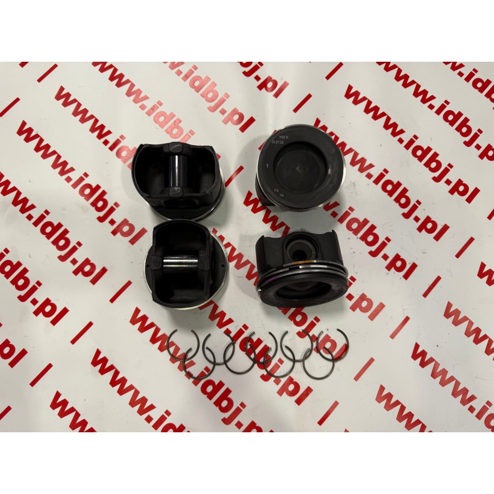 Fotografia produktu CITROEN OR1675873980 TŁOK SILNIKA DUCATO, JUMPER, BOXER ,MOVANO 2.2 BLUEHDI EURO 6 19- ZESTAW 4 TŁOKI NOMINAŁ, ZESTAW NAPRAWCZY, 4 TŁOKI KOMPLETNE Z PIERŚCIENIAMI STANDARD