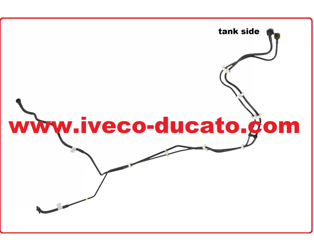 Fotografia produktu FIAT OR1368764080 PRZEWODY PALIWOWE DUCATO,  BOXER, JUMPER 06- 2.3 ZBIORNIK, FILTRA PALIWA ZESTAW DWÓCH PRZEWODÓW PALIWOWYCH OD ZBIRONIKA PALIWA DO FILTRA , DRUGI OD PRZELEWÓW DO ZBIRONIKA PALIWA.