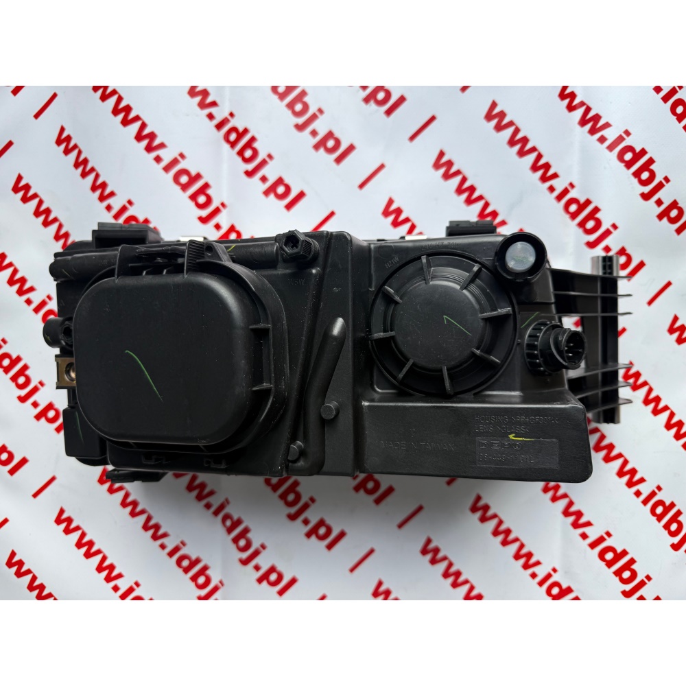 fotografia produktu DEPO 449-1101LMLDEMN, REFLEKTOR ŚWIATEŁ PRZEDNICH LEWY MAN TGA 04-, (H21W, H7/H7, W5W)  Z SILNIKIEM