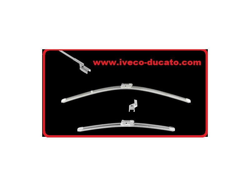 Fotografia produktu DIPP ST-C24/14 PIÓRO WYCIERACZKI ZESTAW DEDYKOWANY FIAT 500 DŁUGOŚĆ 600mm, 340mm NISSAN PULSAR 14-, SENTRA VII 13-, RENAULT ZOE 19-, DŁUGOŚC W CALACH 24 I 14