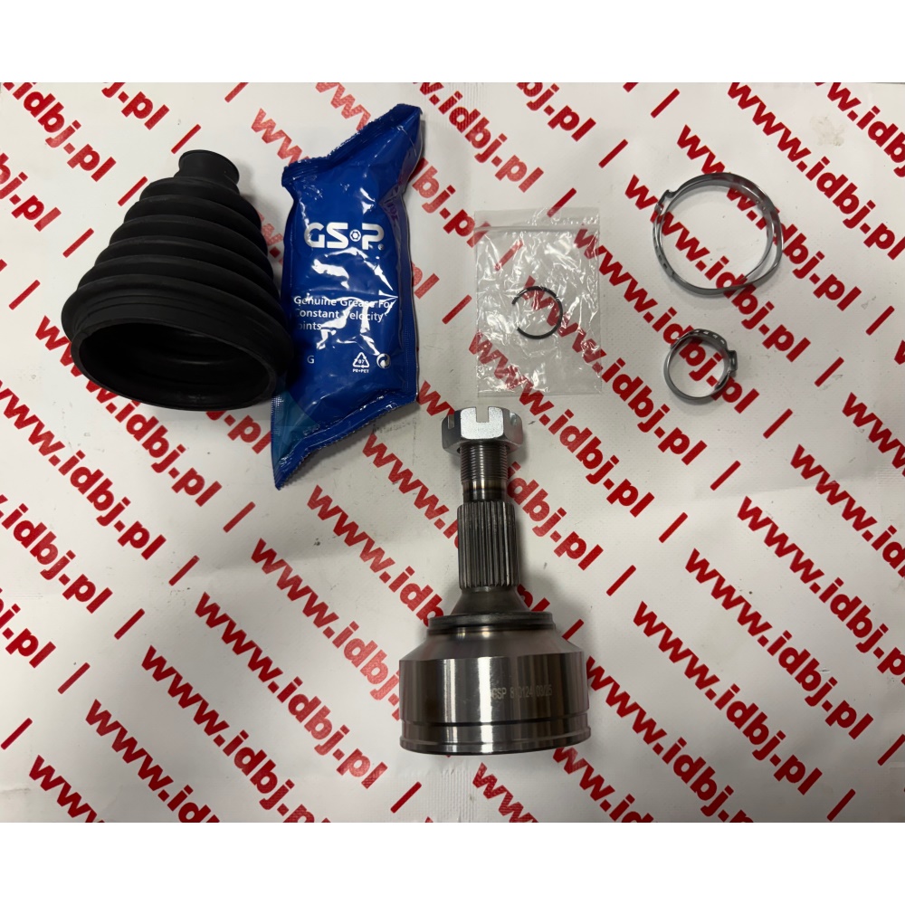 Fotografia produktu GSP GSP810124 PRZEGUG NAPĘDOWY PÓŁOSI OD STRONY KOŁA SCUDO 2007- LEWY, PRAWY 1.6 JTD, HDI Długość [mm] : 147 Wymiar gwintu : M24X1,5 Zewn. uzębienie, od strony koła : 28 Wewnętrzne uzębienie, od strony koła : 34 Średnica pierścienia uszczelniającego [mm] : 58,5