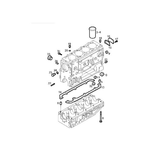 fotografia produktu PAMMELSON PAM500329970, USZCZELKA KOMORY SILNIKA, BLOKU TYŁ IVECO 2.8 D, TD, JTD