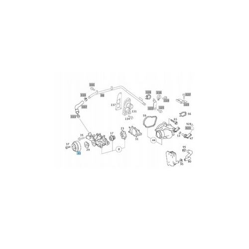 Fotografia produktu MERCEDES ORA6112050310 KOŁO PASOWE, ROLKA, POMPY WODY SPRINTER, VIANO, VITO OM612 OM646