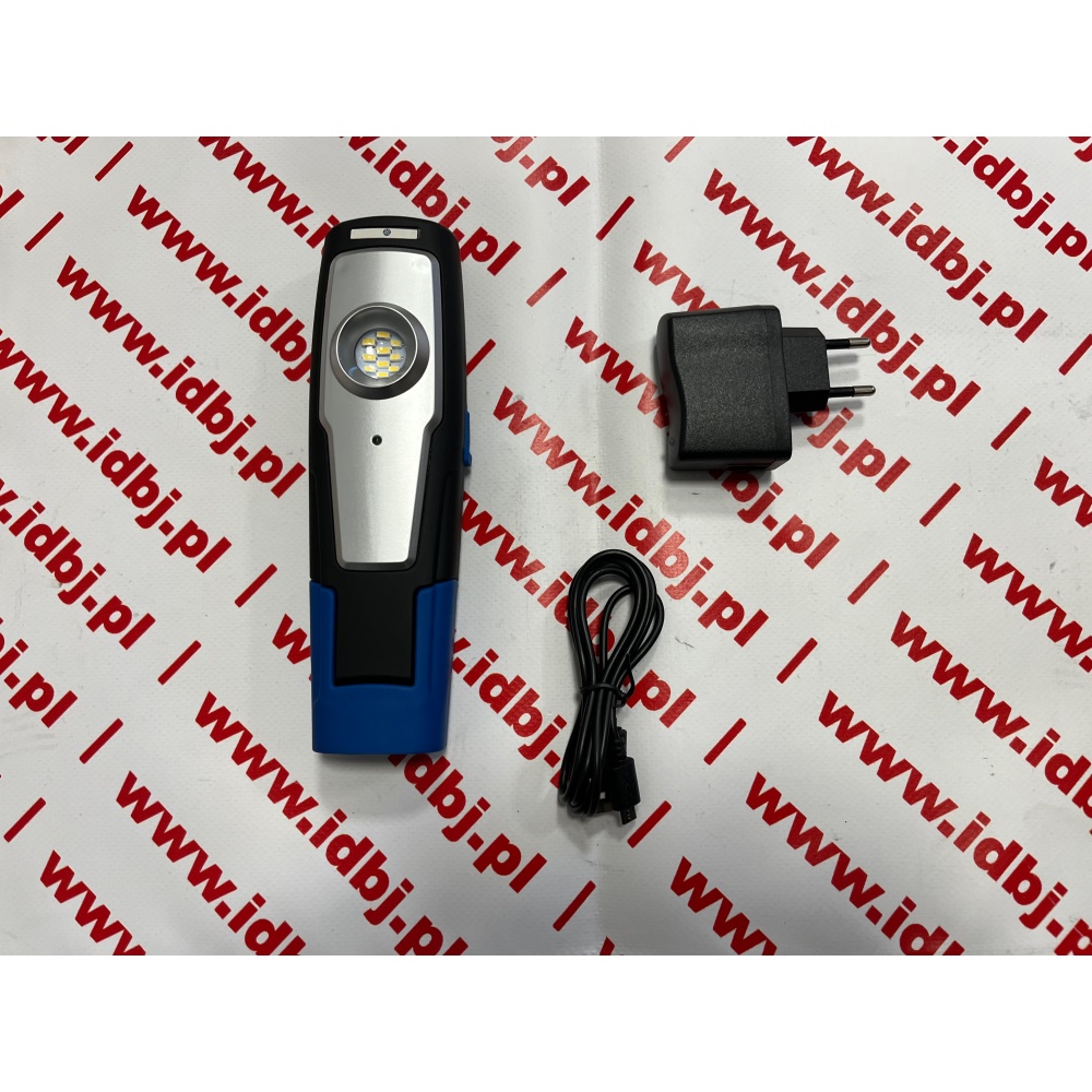 Fotografia produktu M-TECH IL72 LAMPA INSPEKCYJNA, LATARKA LAMPA WARSZTATOWA Z ŁADOWARKA SIECIOWĄ I SAMOCHODOWĄ