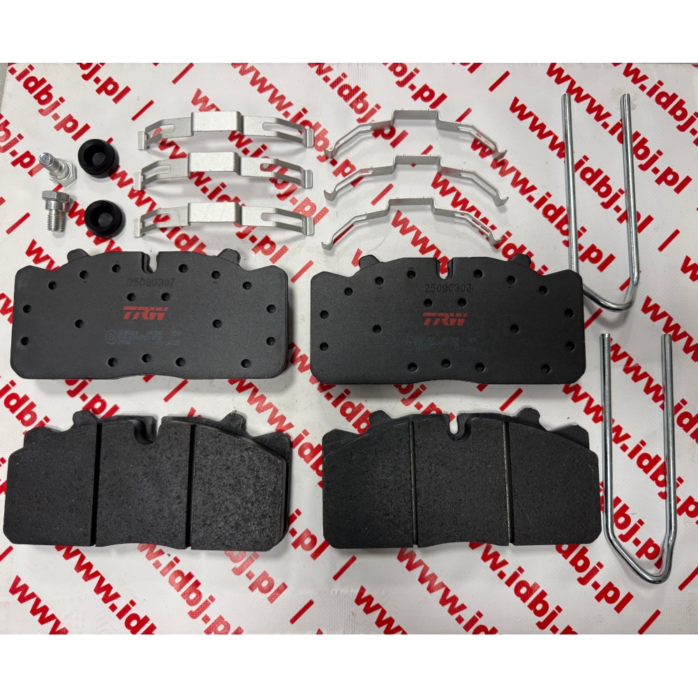 Fotografia produktu GAM TRWGDB5069 KLOCKI HAMULCOWE PRZÓD, TYŁ  IVECO EUROCARGO 00-, 06-, DAF LF 45 01-, 06-, 09-, MAN L2000 93-, 99-, 00-, 04-, RENAULT MIDLUM 00-, 06-, D-SERIE 13-