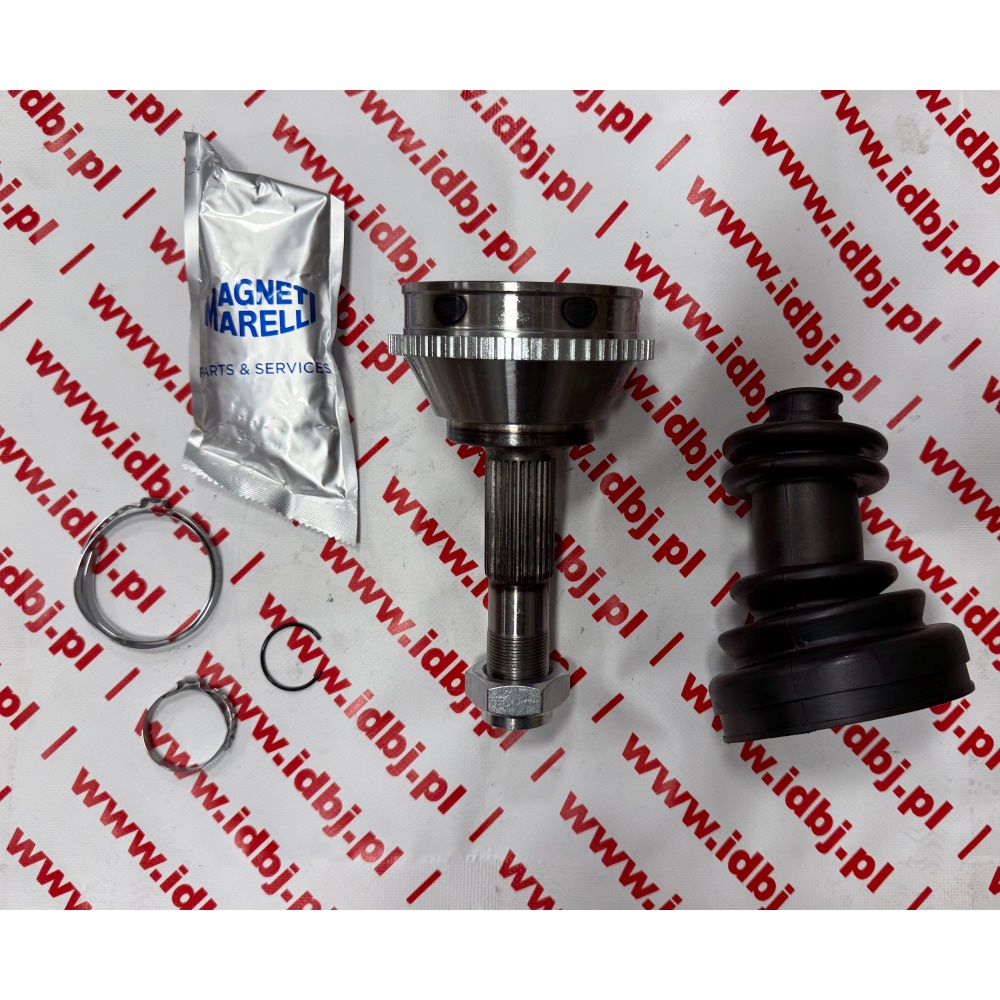 Fotografia produktu MAGNETI MARELLI MMATOJ0052 PRZEGUB NAPĘDOWY, HOMOKINETYCZNY DUCATO, BOXER, JUMPER 94-, 01- KOŁA R 15" Ilość zębów, obręcz ABS: 54     Zewn. uzębienie, od strony koła: 28     Wewnętrzne uzębienie, od strony koła: 39     Średnica pierścienia uszczelniającego [mm]: 63     Długość [mm]: 175,5     specyfikacja: Groove Type : Inner