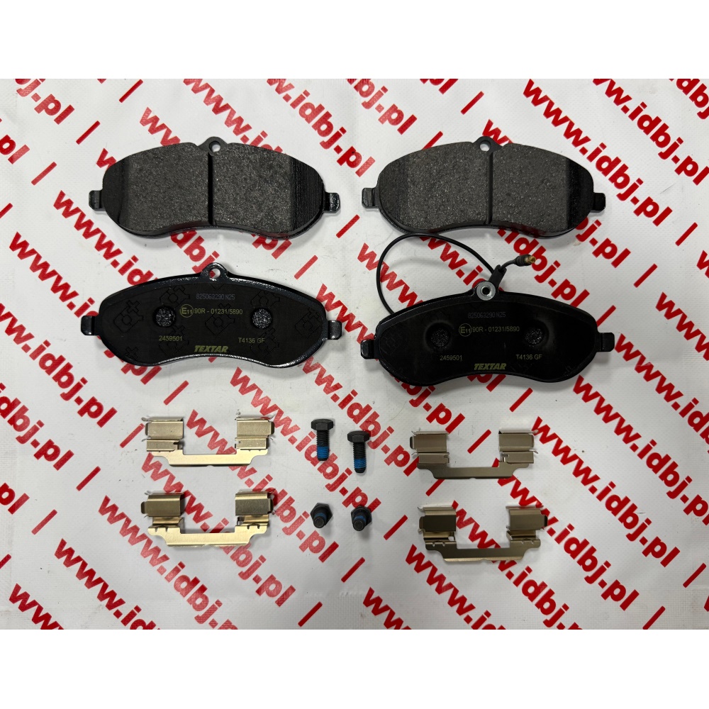 Fotografia produktu TEXTAR TEX2459501 KLOCKI HAMULCOWE FIAT SCUDO, ULYSSE 07- PRZÓD 