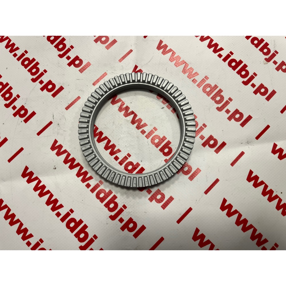 Fotografia produktu RENAULT OR5010439871 PIERŚCIEŃ ABS RENAULT MASCOTT 00 PRZÓD Opel Movano. Do hamulca typu tarczo-bęben. Metalowy pierścień wciskany w tarczę hamulcową tylną.