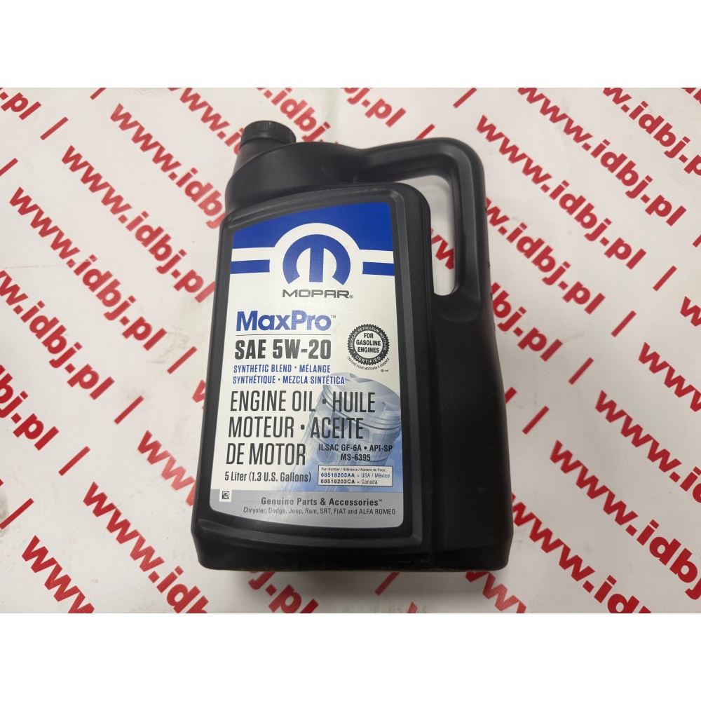 Fotografia produktu MOPAR MOP68518203AA OLEJ MOPAR 5W20 5L 