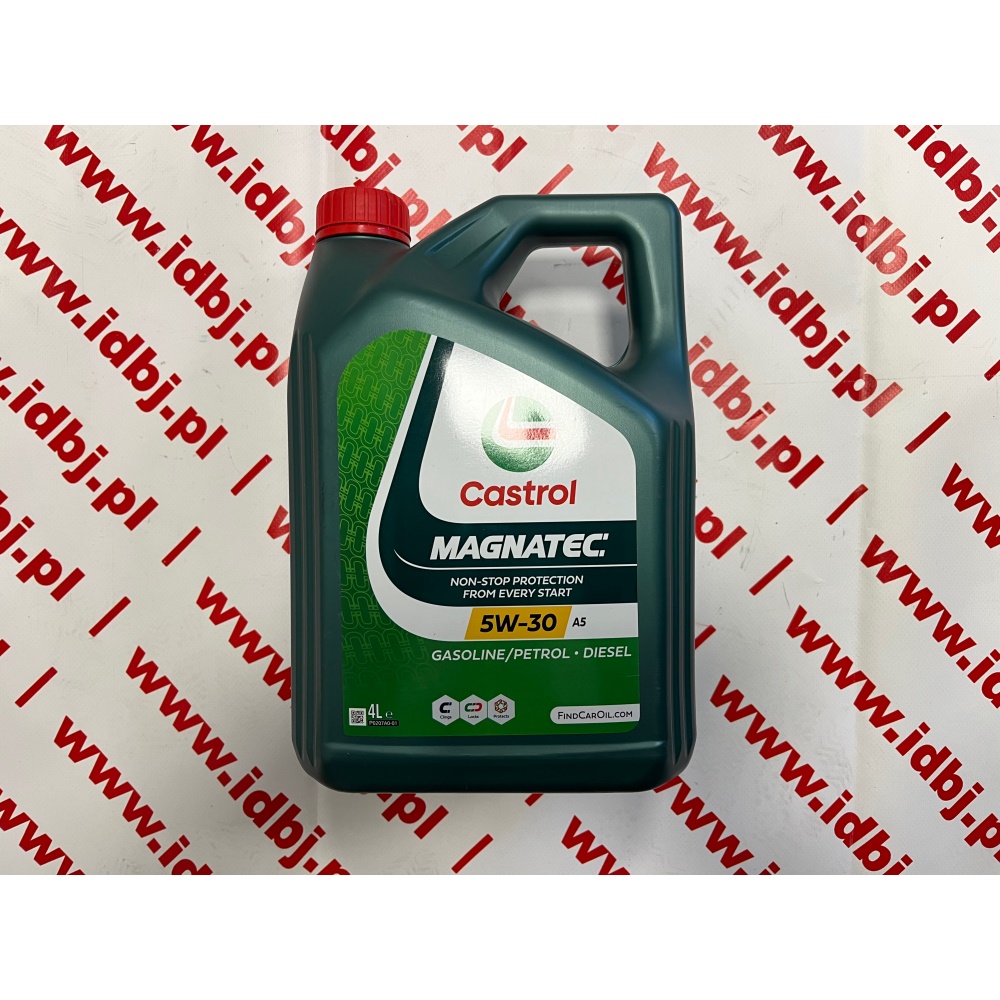 Fotografia produktu CASTROL CAS5W30MAGA54 OLEJ SILNIKOWY CASTROL MAGNATEC STOP-START 5W30 4L ACEA A5 5W-30, ACEA Light Duty A1/B, ACEA Light Duty A5/B, API Gasoline SN, Ford WSS-M2C913-C, Ford WSS-M2C913-D, ILSAC GF-5