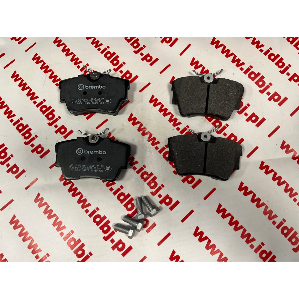 Fotografia produktu BREMBO BRP59041 KLOCKI HAMULCOWE FIAT TALENTO 16-, RENAULT TRAFFIC, OPEL VIVARO A, B TYŁ 01- NISSAN NV300 16-, PRIMASTAR 01-