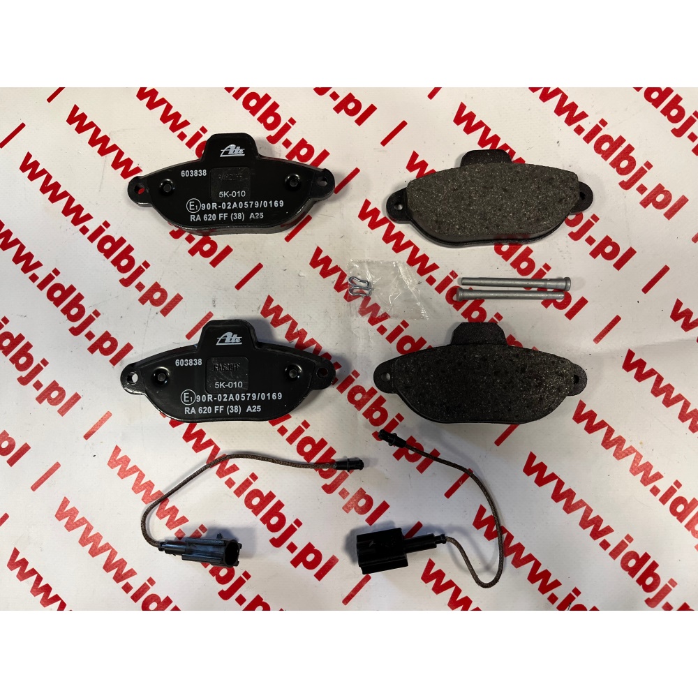 Fotografia produktu ATE ATE13.0460-3838.2 KLOCKI HAMULCOWE PRZÓD  FIAT 500, FORD KA  07- 