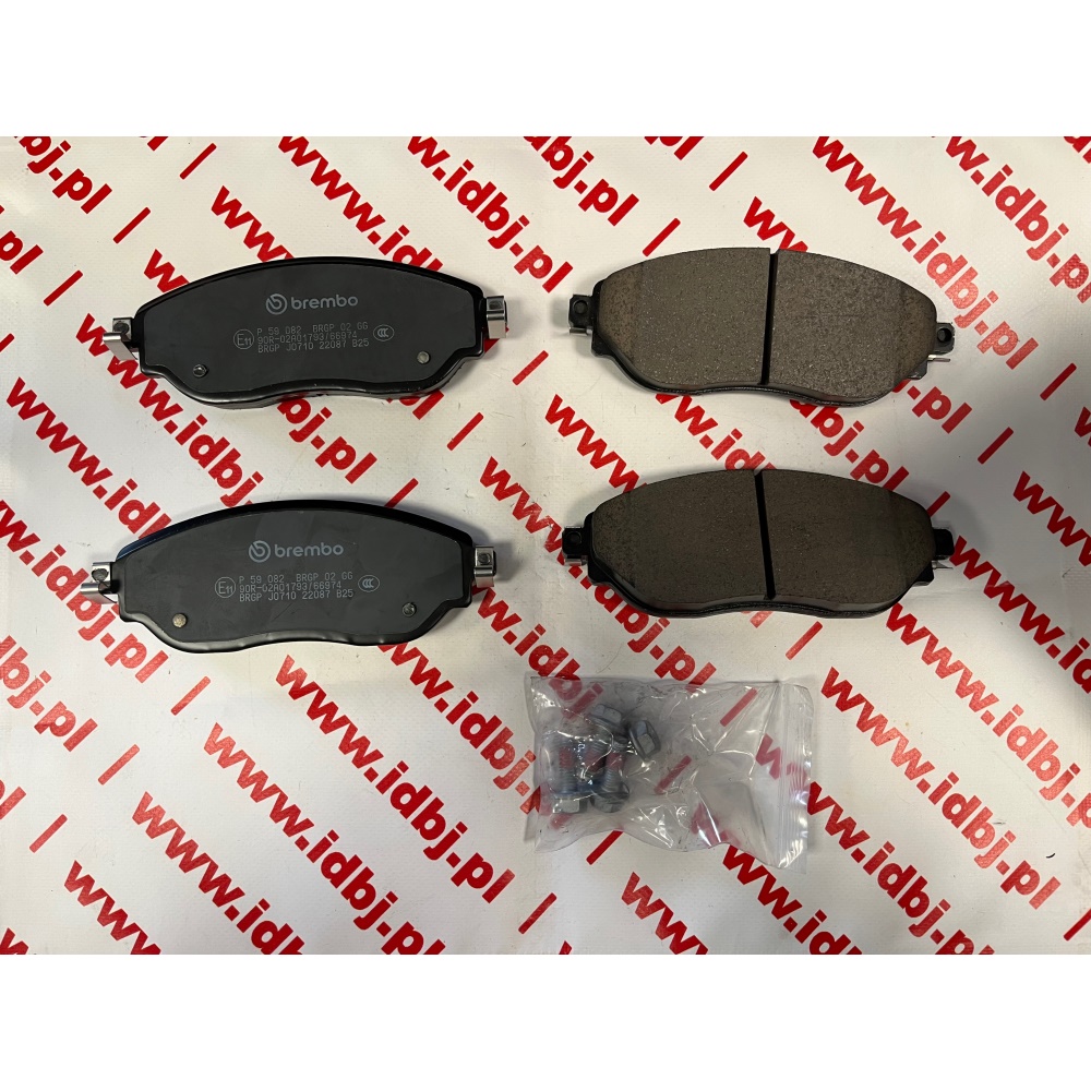 Fotografia produktu BREMBO BRP59082 KLOCKI HAMULCOWE RENAULT TRAFFIC, OPEL VIVARO PRZÓD 14- FIAT TALENTO, NISSAN NV300 14-