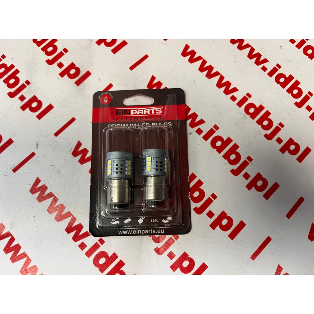 Fotografia produktu EINPARTS EPL329 ŻARÓWKA P21W 12V LED, 1156 16 SMD 3030 6000K – 2 SZT 