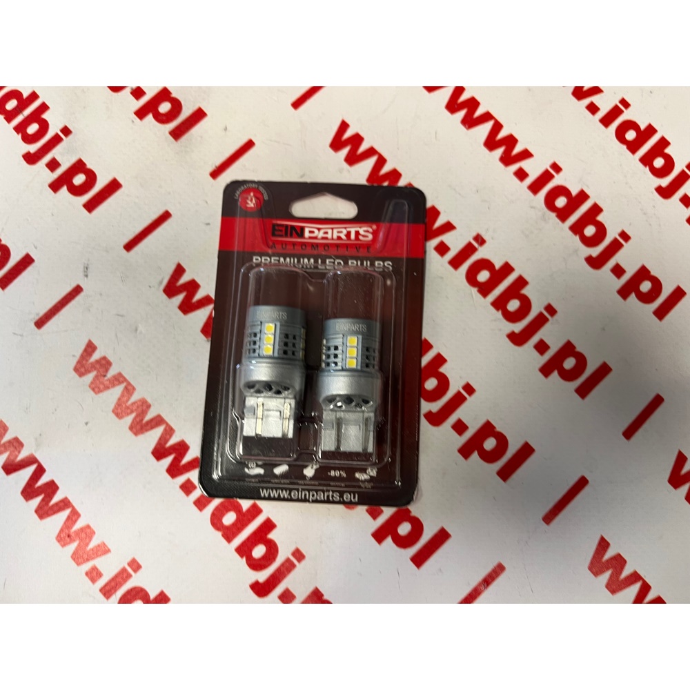 Fotografia produktu EINPARTS EPL334 ŻARÓWKA LED W21, 5W LED 7443 16 SMD 3030 6000K- 2 SZTUKI żarówka dwuwłóknowa 21w, 5w