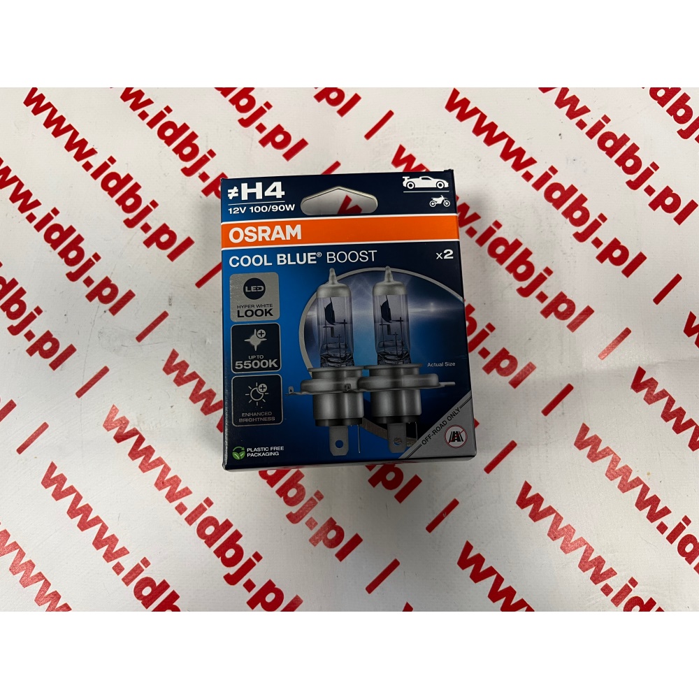 Fotografia produktu OSRAM OSR62193CBB-2HB ŻARÓWKA H4 12V COOL BLUE BOOST 12V 100/90W KPL 2 SZT