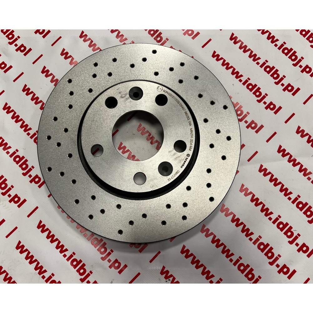 Fotografia produktu BREMBO BRE09.A727.1X TARCZA PRZÓD RENAULT MEGANE 08- NAWIERCANA Typ tarczy hamulcowej: z wentylacją wewnętrzną Grubość tarczy hamulcowej [mm]: 24 Liczba otworów: 5 Artykuł uzupełniający / informacja uzupełniająca 2: ze śrubami Wysokość [mm]: 44 Średnica otworu centrującego [mm]: 68 średnica zewnętrzna [mm]: 280