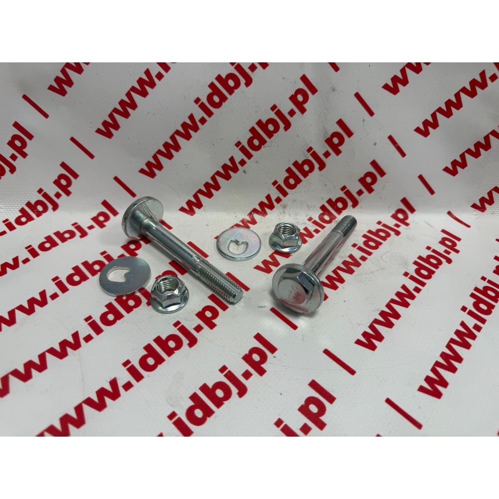 Fotografia produktu TEDGUM TED49540 ŚRUBA MIMOŚRODOWA WAHACZA TYLNEGO FORD MONDEO MK II, III, IV, FOCUS, ZESTAW ŚRUBA DO REGULACJI ZBIEŻNOŚCI KÓŁ TYLNYCH, ZESTAW ŚRUBA, PODKŁADKA, NAKRĘTKA