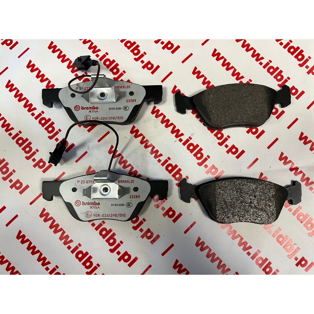 Fotografia produktu BREMBO BREP23077X KLOCKI HAMULCOWE FIAT BRAVO 2.0 HGT 95-, MULTIPLA 1.6 16V PRZÓD LANCIA LYBRA PRZÓD, ALFA ROMEO 147, 156  1.8, 2.0, 2.5, 2.4JTD P
