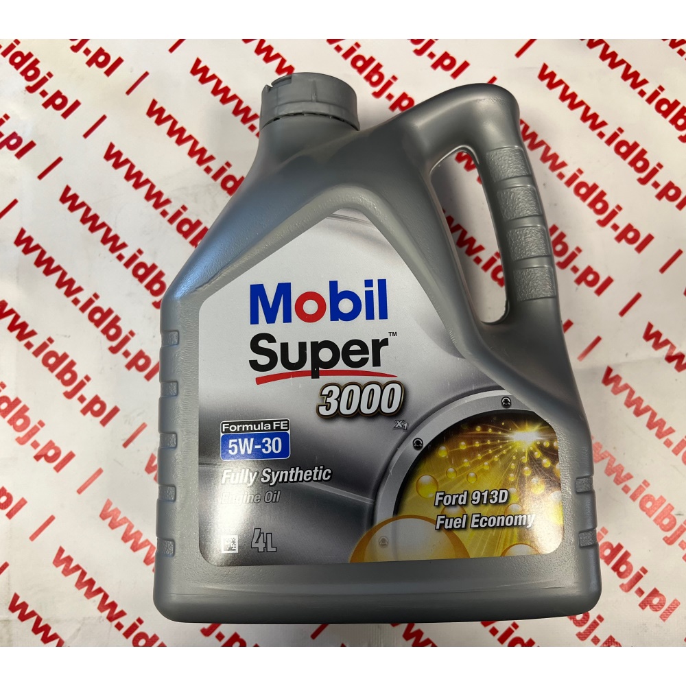 Fotografia produktu MOBIL 4OLMOB5W30FE OLEJ SILNIKOWY 5W-30 SUPER 3000 X1 FORMULA FE 4L 