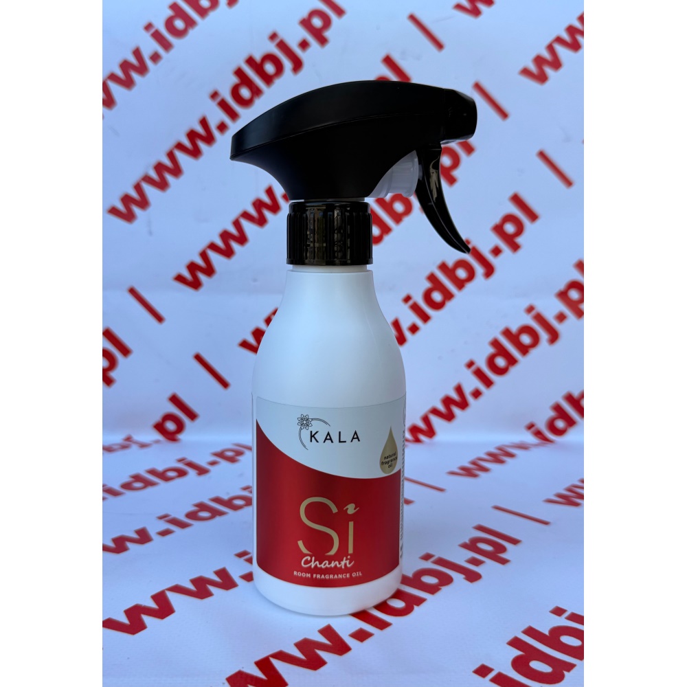 Fotografia produktu KALA KALASI KALA CHANTI OLEJEK ZAPACHOWY 0.25 L SAMOCHODOWO, BIUROWY SI Zapach SI. Olejek zapachowy w spay;u, doskonale siesprawdza w odświeżaniu i perfumowaniu pomieszczeń, samochodów. Wysoka koncentracja perfum, sprawia, ze produkt jest bardzo wydajny i trwale urzymuje zapach. Mozna go również dodawać do środków c