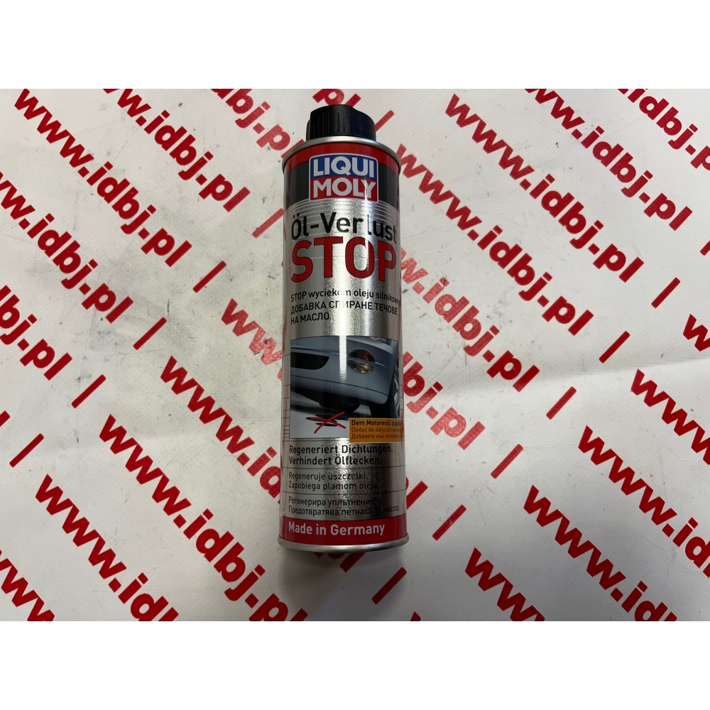 Fotografia produktu LIQUI MOLY LQM2671 DODATEK DO OLEJU LIQUI MOLLY ÖL-VERLUST STOP środek przeciwko wyciekom oleju z silnika, dodatkowo regeneruje uszczelki gumowe i uszczelniacze.