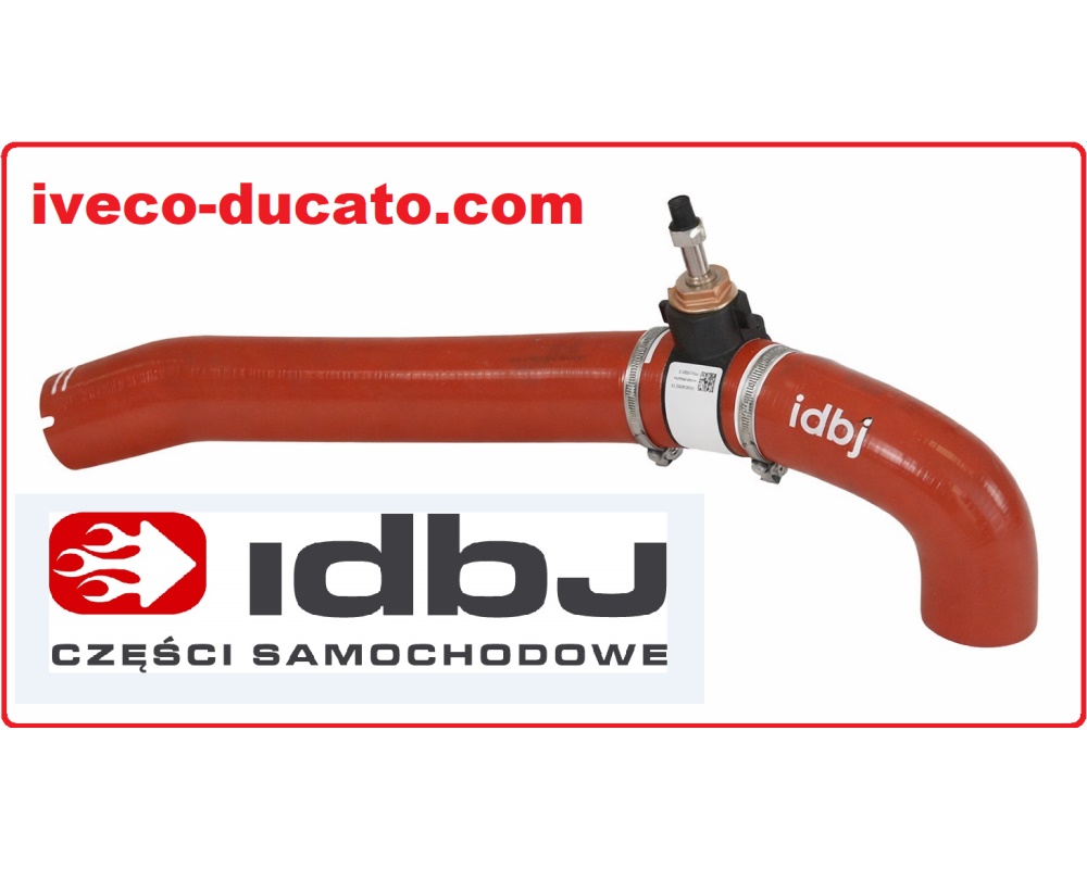 Fotografia produktu IVECO PAM10370903 PRZEWÓD, RURA INTERCOLLERA Z CZUJNIKIEM IVECO DAILY 2022- CZERWONY PRZEWÓD TURBOSPRĘŻARKI KOLORU CZERWONEGO, WYSTĘPUJE W CAŁOŚCI RAZEM Z CZUJNIKIEM. Wysokiej jakości przewód intercoolera z czujnikiem przeznaczony do modeli Iveco Daily 3.0 210KM (2024). Element wykonany z odpornego na wysoką temperaturę silikonu, zapewnia