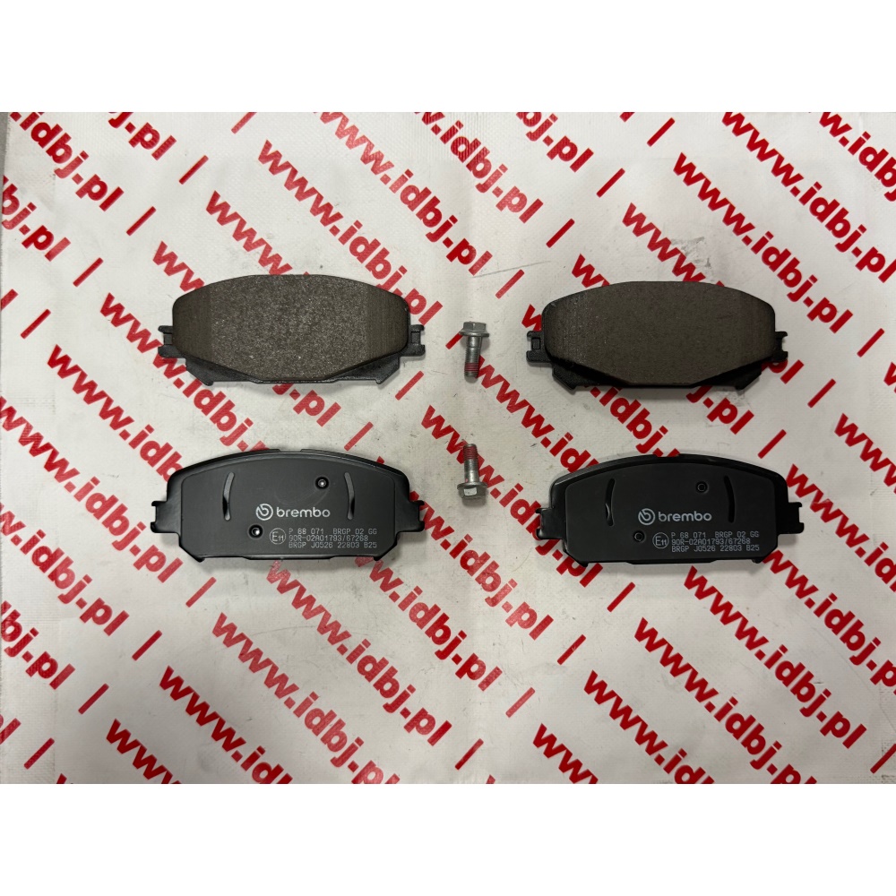 Fotografia produktu BREMBO BREP68071 KLOCKI HAMULCOWE PRZÓD, RENAULT SCENIC 16-, ESPACE V, MEGANE IV, 18- 
