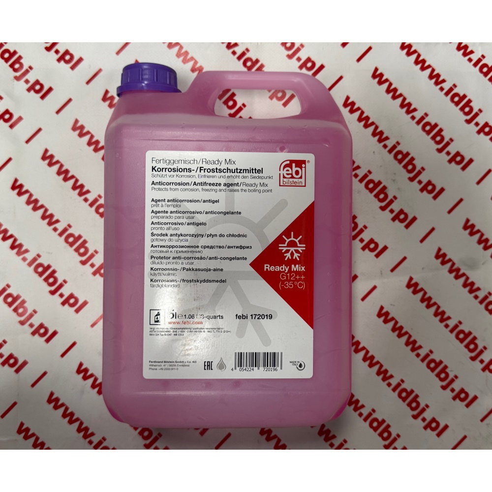 Fotografia produktu FEBI BILSTEIN FEB172019 PŁYN DO CHŁODNIC 5L  CZERWONY -35C G12++, RÓŻOWY 