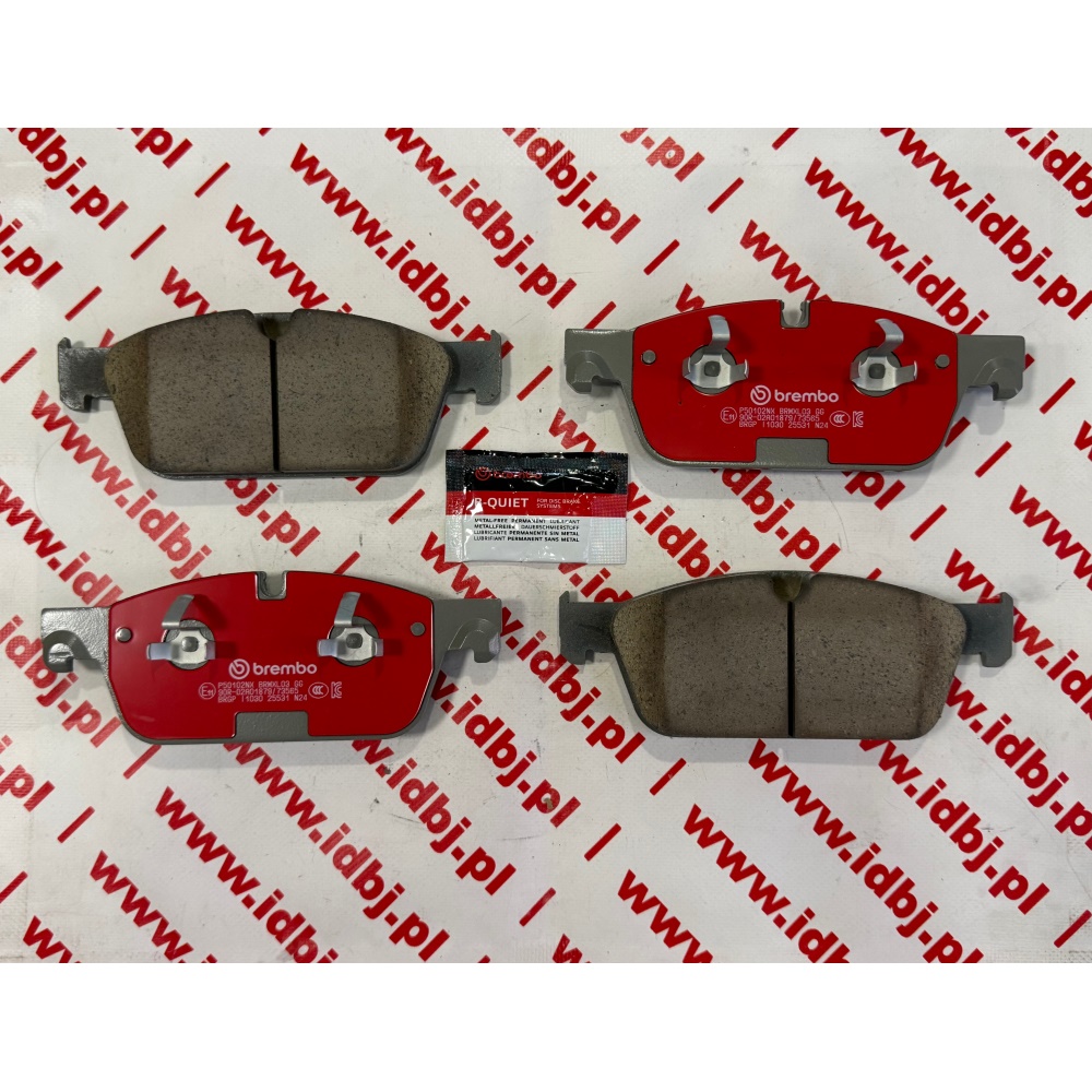 Fotografia produktu BREMBO BREP50102NX KLOCKI HAMULCOWE PRZÓD MERCEDES-BENZ ML 11-, GLE, GLE COUPE 15- CERMICZNE 