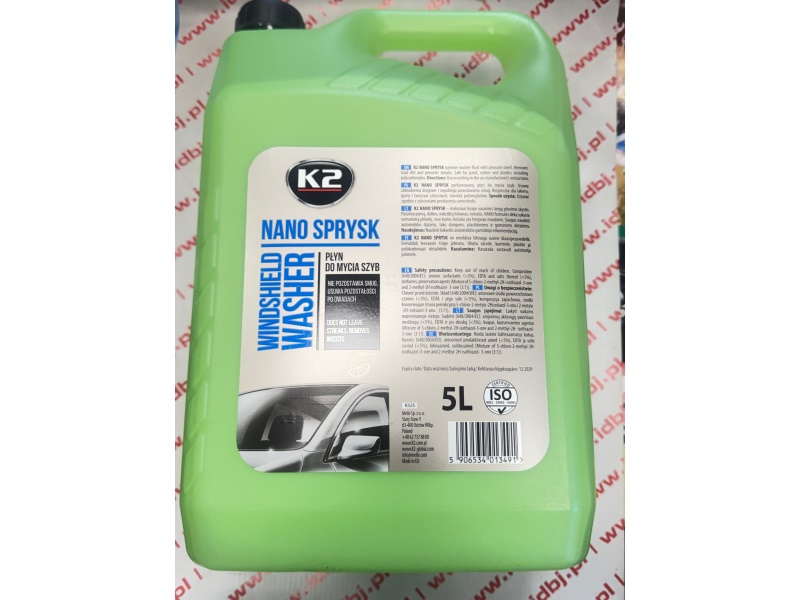 Fotografia produktu K2 K2K525 K2 PŁYN DO SPRYSKIWACZY LETNI 5L- NANO PERFUMOWANY 5L 