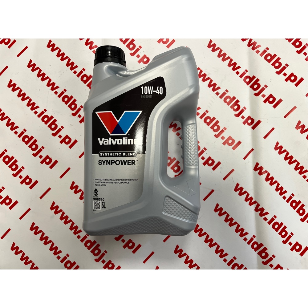 Fotografia produktu VALVOLINE OLEVLE908740 OLEJ SILNIKOWY VALVOLINE 10W-40 SYNPOWER 5L 